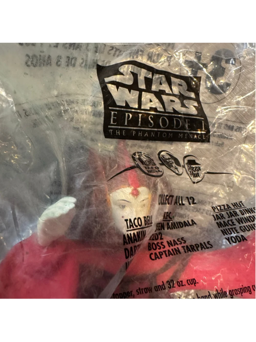 Vtg 1999 Star Wars Episode I Queen Amidala Cup Topper Kfc Taco Bell Pizza Hut